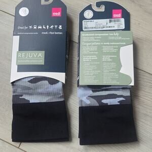 Black and Gray Camouflage Compression Socks
